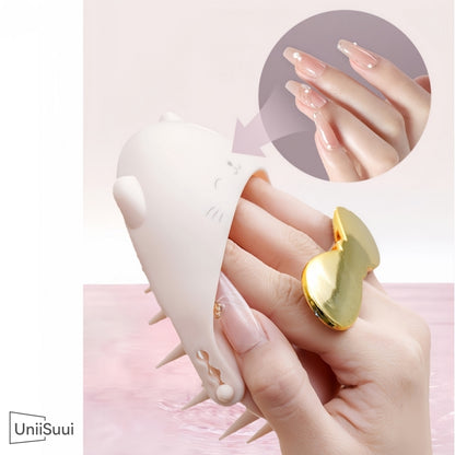 UniiSuui 2-in-1 Silicone Scalp Scrubber with Nails Protector